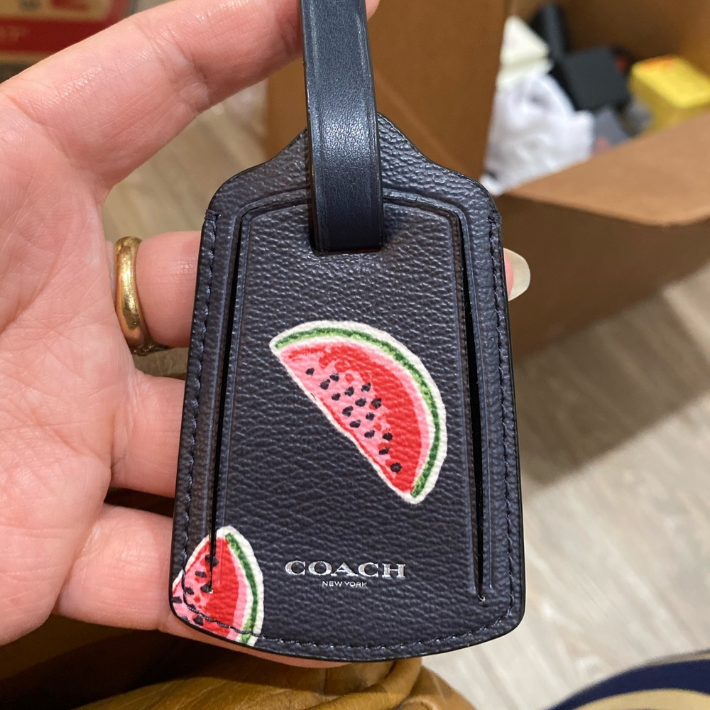 Coach Luggage name tag , keychain,Charm